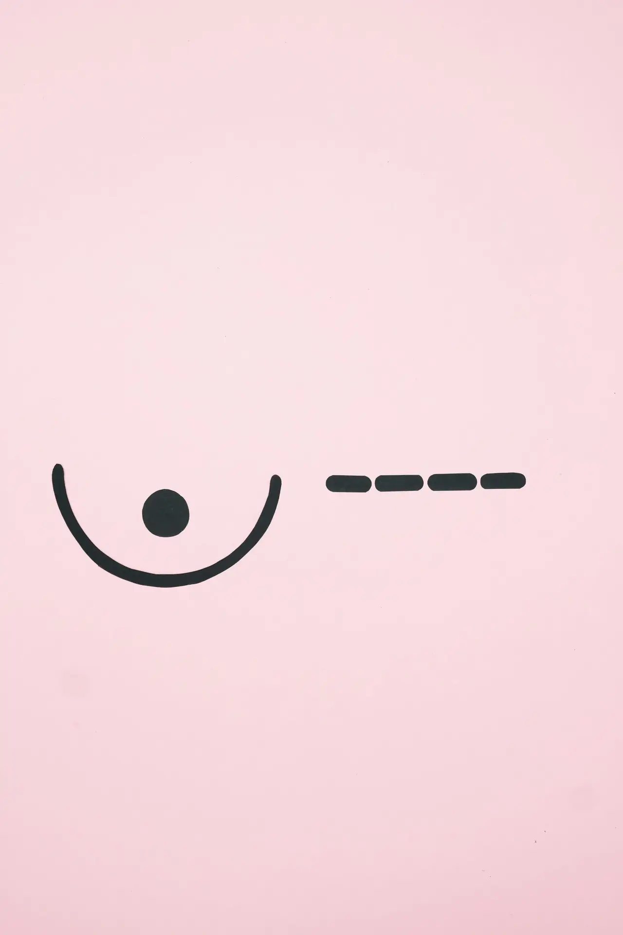 Single mastectomy symbol